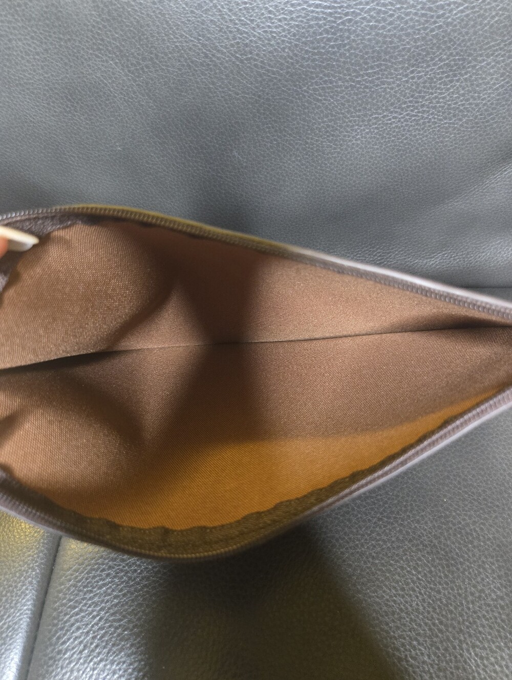 Monogram Wristlet Pouch - Brown & Tan - Picture 2 of 4